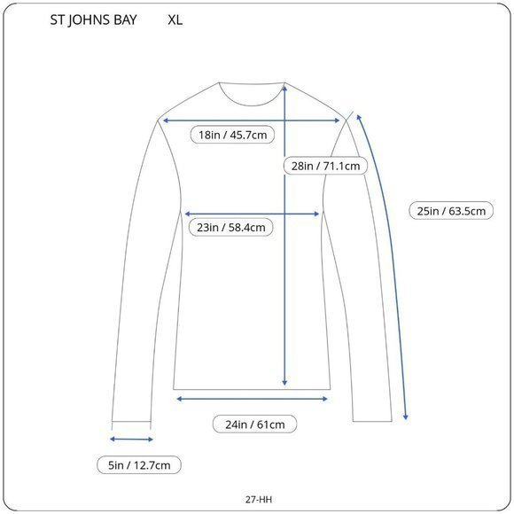 St John's Bay Shirt Top Tunic Grey Blue Floral Knit Long Sleeve XL - Picture 3 of 11